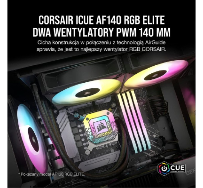 Corsair Кулер до корпусу Corsair AF140 RGB Elite Dual Pack (CO-9050156-WW)