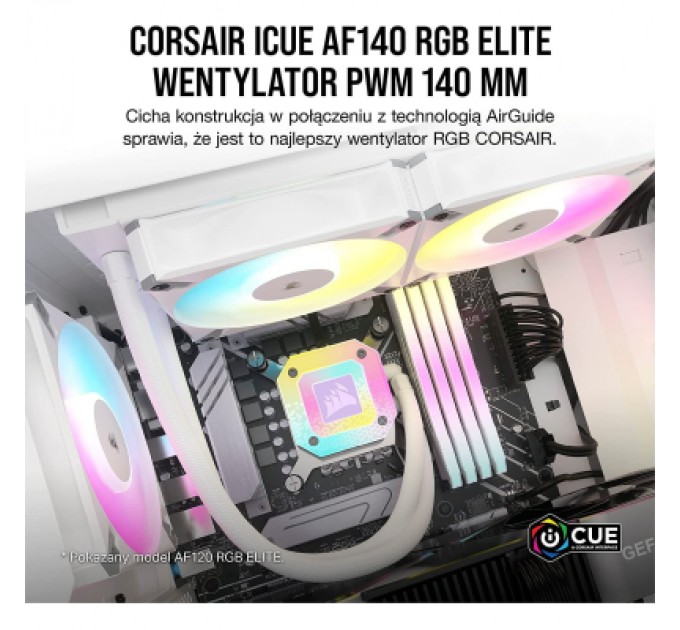 Corsair Кулер до корпусу Corsair AF140 RGB Elite White (CO-9050159-WW)