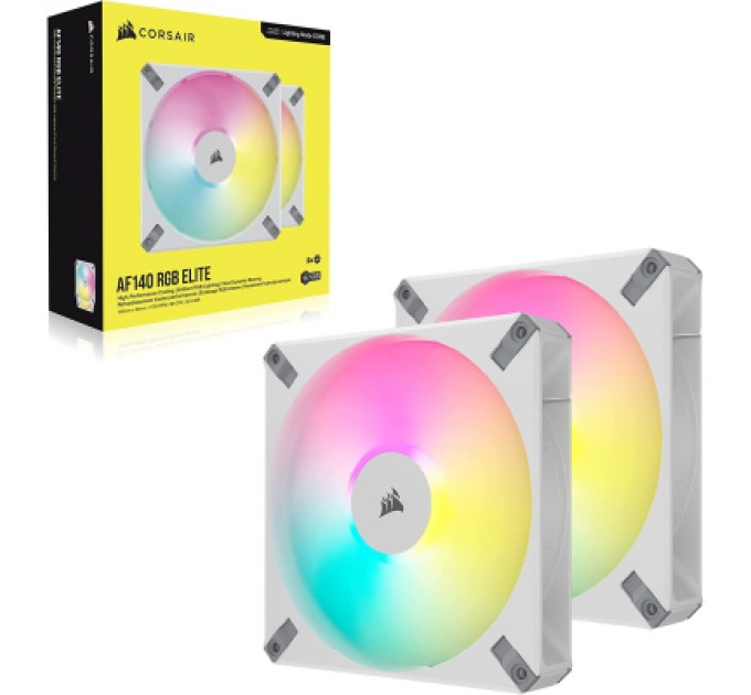 Corsair Кулер до корпусу Corsair AF140 RGB Elite White Dual Pack (CO-9050160-WW)
