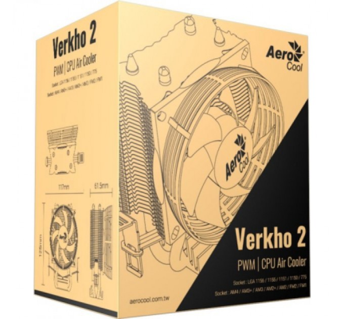 AeroCool Кулер до процесора AeroCool Verkho 2 (ACTC-NA20210.01)