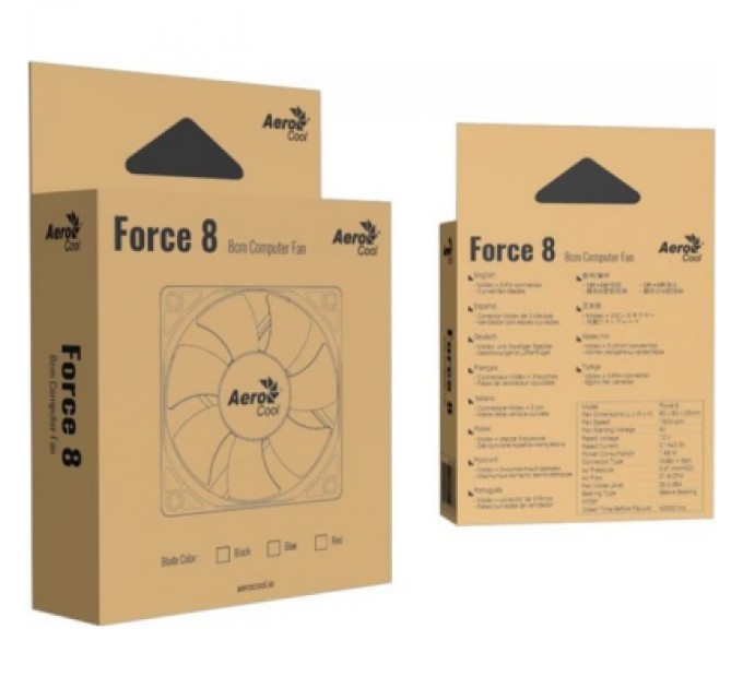 AeroCool Кулер до корпусу AeroCool Force 8 Black (ACF1-FC00110.11)