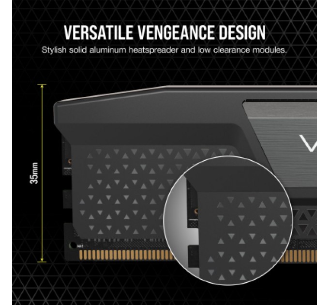 Corsair Модуль пам'яті для комп'ютера DDR5 32GB (2x16GB) 6400 MHz Vengeance Corsair (CMK32GX5M2B6400C32)
