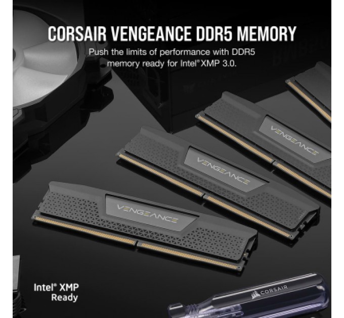 Corsair Модуль пам'яті для комп'ютера DDR5 32GB (2x16GB) 6400 MHz Vengeance Corsair (CMK32GX5M2B6400C32)