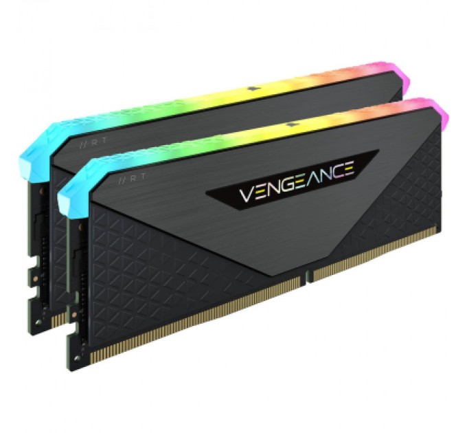 Corsair Модуль пам'яті для комп'ютера DDR5 64GB (2x32GB) 5600 MHz Vengeance RGB Black Corsair (CMH64GX5M2B5600C36)