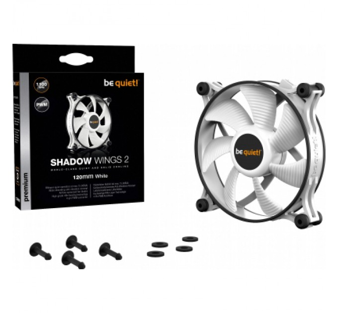 Be quiet! Кулер до корпусу Be quiet! SHADOW WINGS 2 PWM White (BL089)