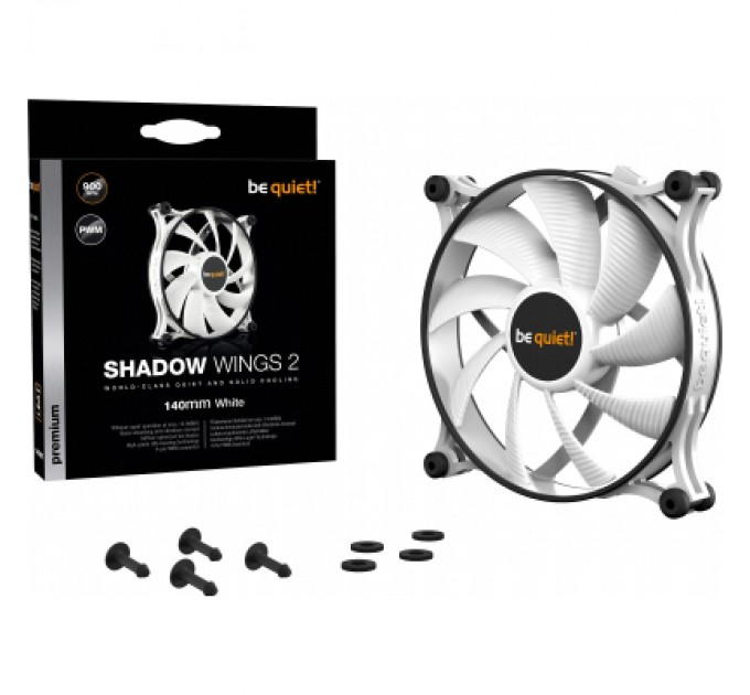 Be quiet! Кулер до корпусу Be quiet! SHADOW WINGS 2 PWM White (BL091)