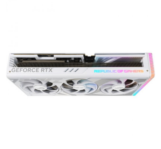 ASUS Відеокарта ASUS GeForce RTX4090 24GB ROG STRIX WHITE OC (ROG-STRIX-RTX4090-O24G-WHITE)