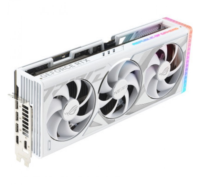 ASUS Відеокарта ASUS GeForce RTX4090 24GB ROG STRIX WHITE OC (ROG-STRIX-RTX4090-O24G-WHITE)