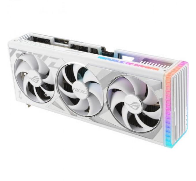 ASUS Відеокарта ASUS GeForce RTX4090 24GB ROG STRIX WHITE OC (ROG-STRIX-RTX4090-O24G-WHITE)