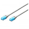 Digitus Патч-корд 3м, UTP, cat.5e, AWG 26/7, CCA, PVC, white Digitus (DK-1512-030/WH)