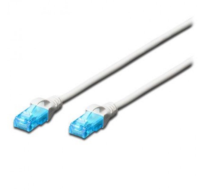 Digitus Патч-корд 3м, UTP, cat.5e, AWG 26/7, CCA, PVC, white Digitus (DK-1512-030/WH)