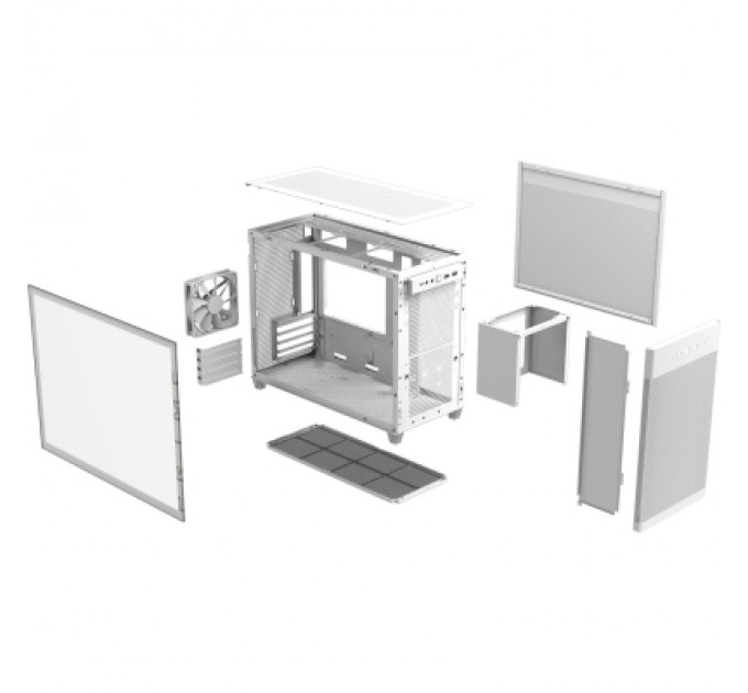 ASUS Корпус ASUS Prime AP201 White Tempered Glass (90DC00G3-B39010)