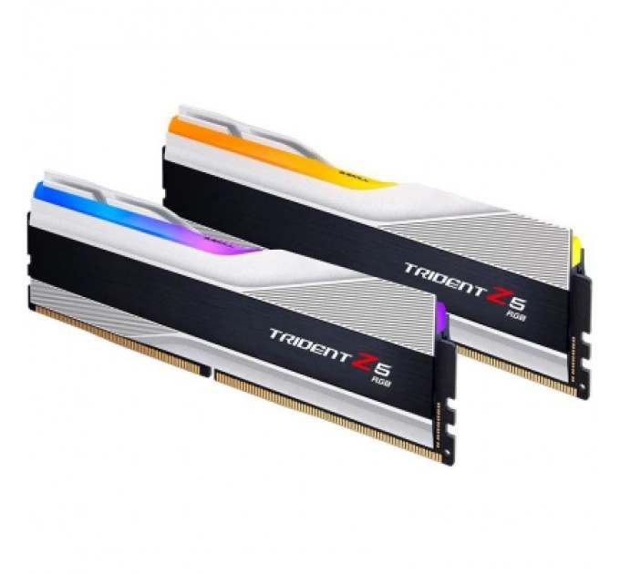 G.Skill Модуль пам'яті для комп'ютера DDR5 32GB (2x16GB) 6800 Trident Z5 RGB Silver G.Skill (F5-6800J3445G16GX2-TZ5RS)