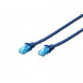 Digitus Патч-корд 5м, UTP, cat.5e, AWG 26/7, CCA, PVC, blue Digitus (DK-1512-050/B)