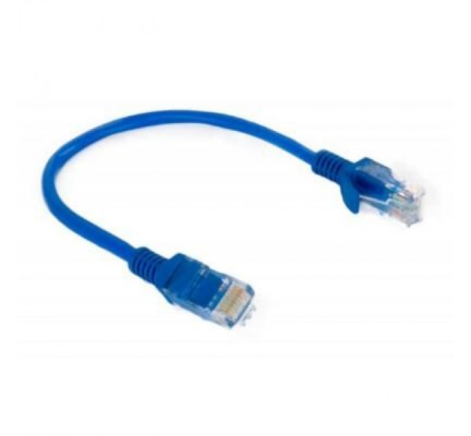 Extradigital Патч-корд 0.25м, UTP, cat.5e, CCA, blue Extradigital (KBP1764)