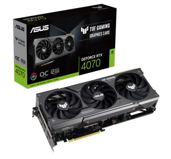 ASUS Відеокарта ASUS GeForce RTX4070 12Gb TUF OC GAMING (TUF-RTX4070-O12G-GAMING)