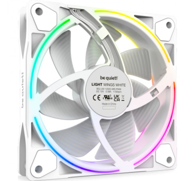 Be quiet! Кулер до корпусу Be quiet! Light Wings White 120mm PWM (BL100)