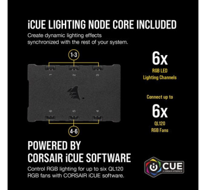 Corsair Кулер до корпусу Corsair QL Series, WHITE QL120 RGB (CO-9050104-WW)