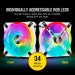 Corsair Кулер до корпусу Corsair QL Series, WHITE QL120 RGB (CO-9050104-WW)
