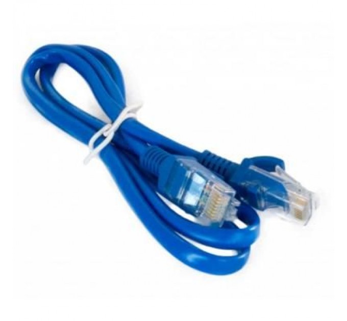 Extradigital Патч-корд 0.8м, UTP, cat.5e, CCA, blue Extradigital (KBP1766)