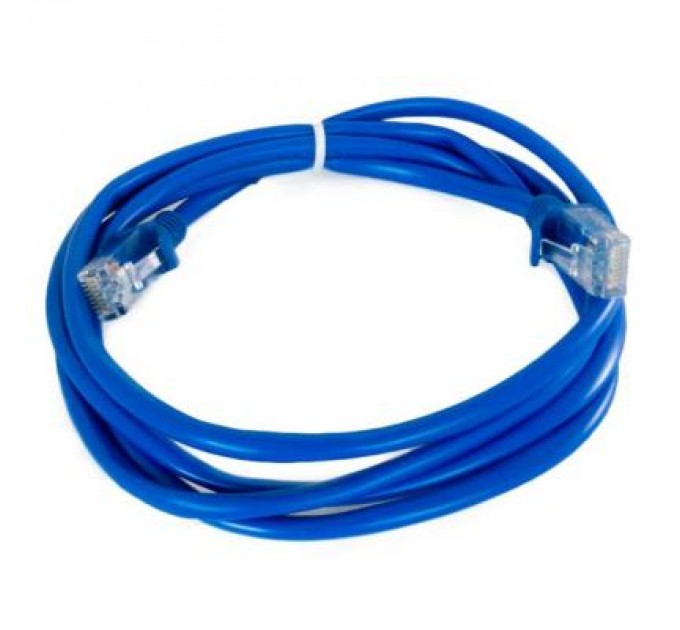 Extradigital Патч-корд 2.4м, UTP, cat.5e, CCA, blue Extradigital (KBP1768)