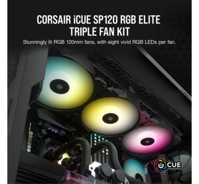Corsair Кулер до корпусу Corsair SP120 RGB ELITE (CO-9050109-WW)