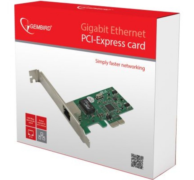 Gembird Мережева карта 1000 Base-TX PCI-E Realtek Gembird (NIC-GX1)