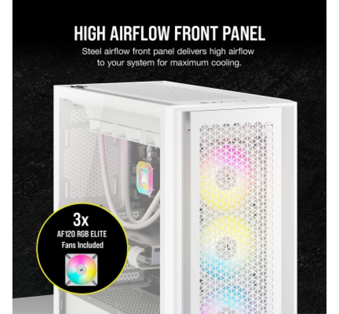 Corsair Корпус Corsair iCUE 5000D RGB AirFlow Tempered Glass White (CC-9011243-WW)