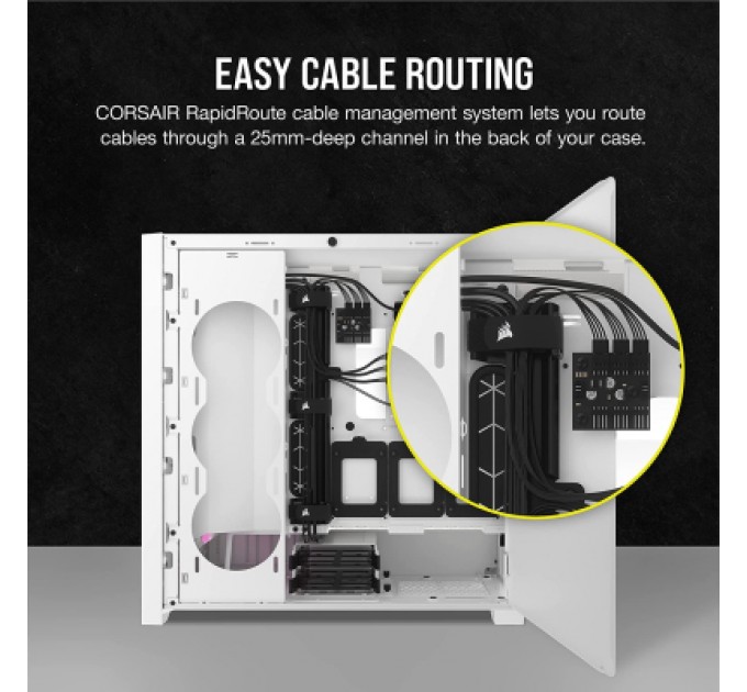 Corsair Корпус Corsair iCUE 5000D RGB AirFlow Tempered Glass White (CC-9011243-WW)
