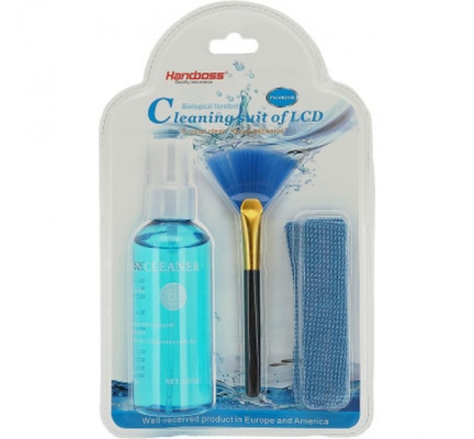 HANDBOSS Універсальний чистячий набір HANDBOSS Cleaning Screen Kit 3in1, 100ml, brush, microfiber (FH-HB010E)