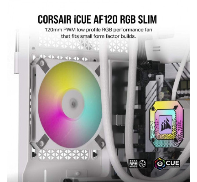 Corsair Кулер до корпусу Corsair iCUE AF120 RGB Slim White (CO-9050164-WW)