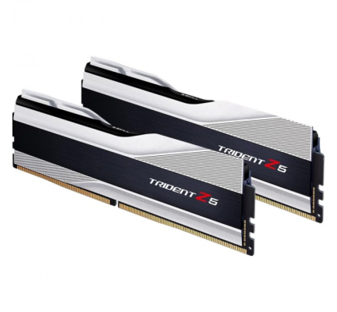 G.Skill Модуль пам'яті для комп'ютера DDR5 64GB (2x32GB) 6000 MHz Trident Z5 Silver G.Skill (F5-6000J3238G32GX2-TZ5S)