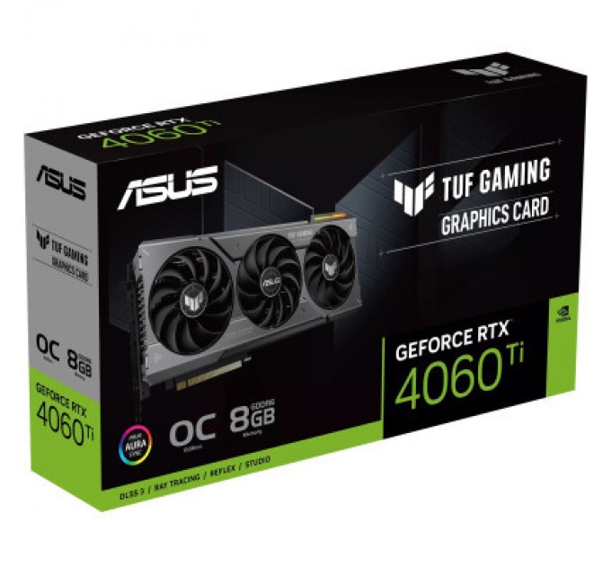 ASUS Відеокарта ASUS GeForce RTX4060Ti 8Gb TUF OC GAMING (TUF-RTX4060TI-O8G-GAMING)