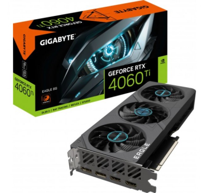 GIGABYTE Відеокарта GIGABYTE GeForce RTX4060Ti 8Gb EAGLE (GV-N406TEAGLE-8GD)