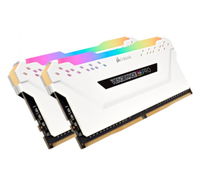 Corsair Модуль пам'яті для комп'ютера DDR4 32GB (2x16GB) 3200 MHz Vengeance RGB PRO SL Corsair (CMH32GX4M2E3200C16W)