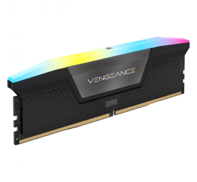 Corsair Модуль пам'яті для комп'ютера DDR5 32GB (2x16GB) 5200 MHz Vengeance RGB Corsair (CMH32GX5M2B5200C40)