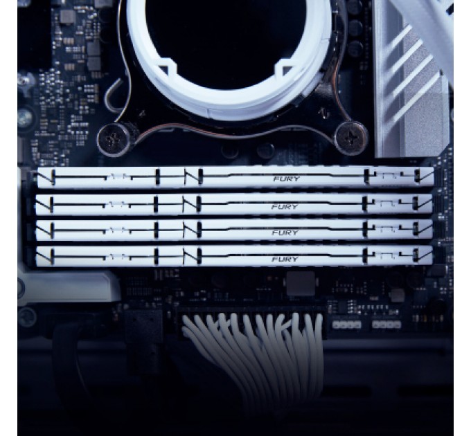 Kingston Fury (ex.HyperX) Модуль пам'яті для комп'ютера DDR5 32GB (2x16GB) 5200 MHz Beast EXPO White Kingston Fury (ex.HyperX) (KF552C36BWEK2-32)