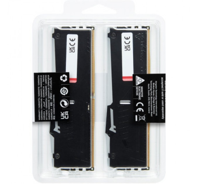 Kingston Fury (ex.HyperX) Модуль пам'яті для комп'ютера DDR5 64GB (2x32GB) 5200 MHz Beast RGB EXPO Kingston Fury (ex.HyperX) (KF552C36BBEAK2-64)