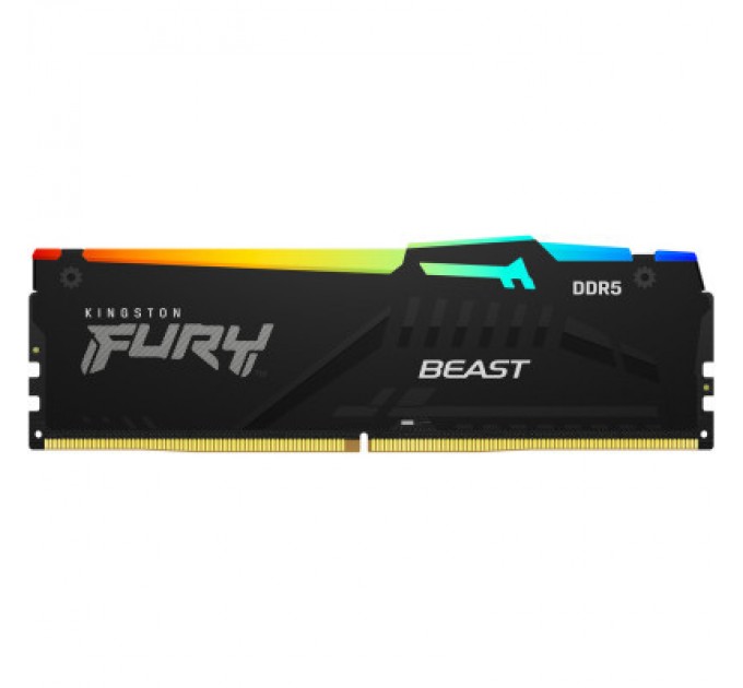 Kingston Fury (ex.HyperX) Модуль пам'яті для комп'ютера DDR5 64GB (2x32GB) 5200 MHz Beast RGB EXPO Kingston Fury (ex.HyperX) (KF552C36BBEAK2-64)