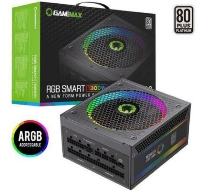 Gamemax Блок живлення Gamemax 1300W (RGB-1300(ATX3.0 PCIE5.0))