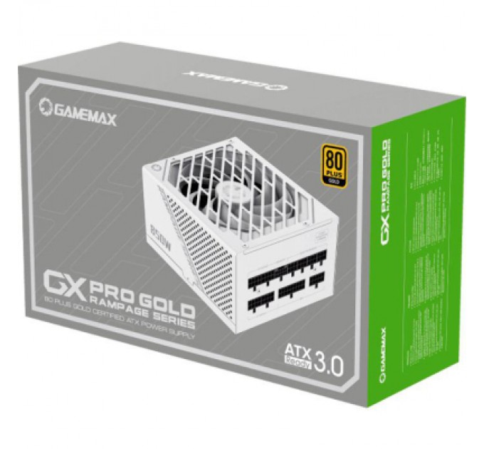Gamemax Блок живлення Gamemax 850W (GX-850 PRO WT (ATX3.0 PCIe5.0))