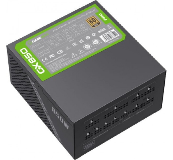 Gamemax Блок живлення Gamemax 850W (GX-850 PRO BK (ATX3.0 PCIe5.0))