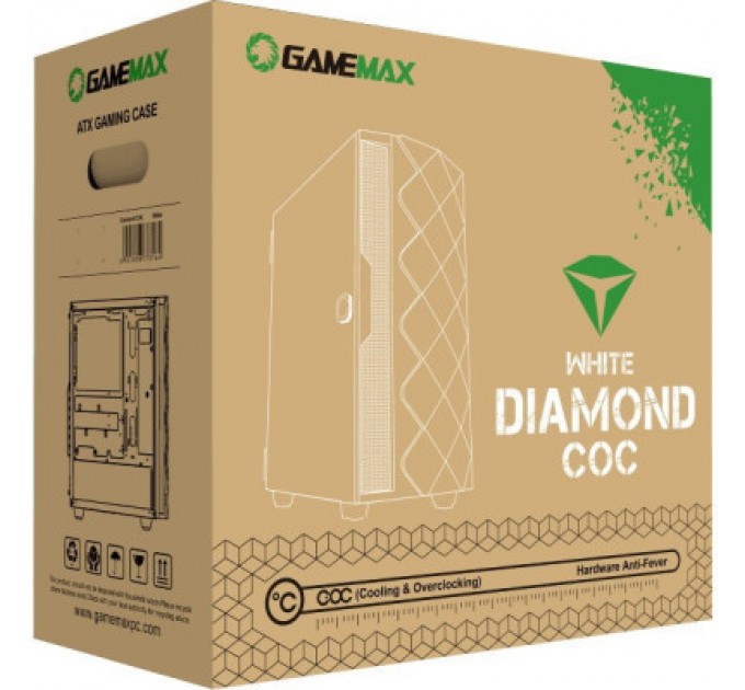 Gamemax Корпус Gamemax White Diamond COC