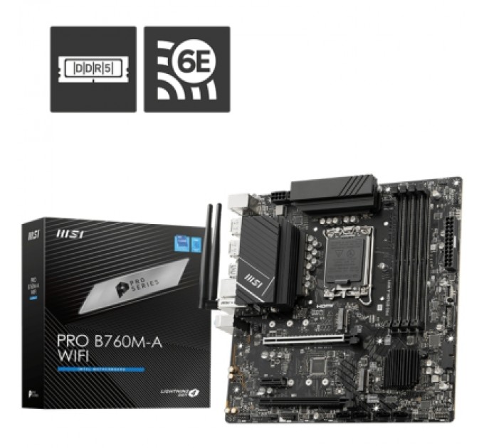 MSI Материнська плата MSI PRO B760M-A WIFI