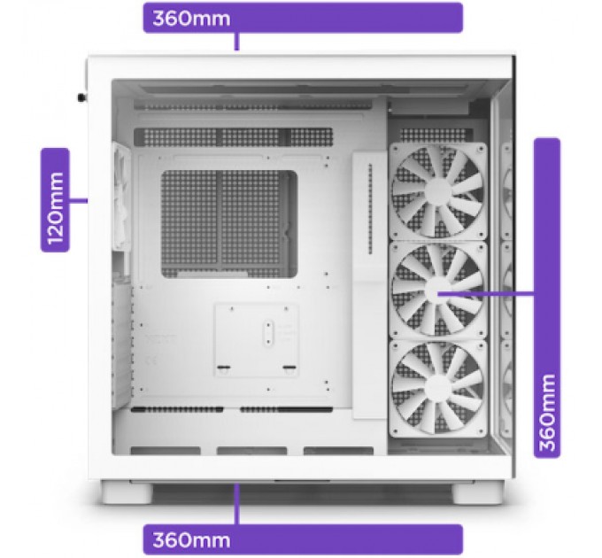 NZXT Корпус NZXT H9 Flow Edition White (CM-H91FW-01)