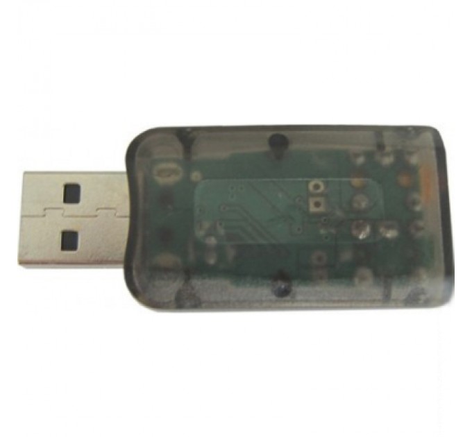Dynamode Звукова плата Dynamode USB 6(5.1) 3D RTL dark gray (USB-SOUNDCARD2.0 black)