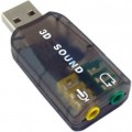 Dynamode Звукова плата Dynamode USB 6(5.1) 3D RTL dark gray (USB-SOUNDCARD2.0 black)