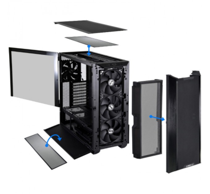 Lian Li Пиловий фільтр для ПК Lian Li LANCOOL 3 DUST FILTER black (G89.LAN3-1X.00)