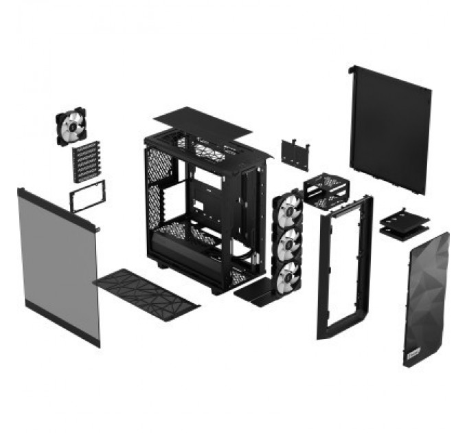 Fractal Design Корпус Fractal Design Meshify 2 Compact Lite RGB Bla (FD-C-MEL2C-05)