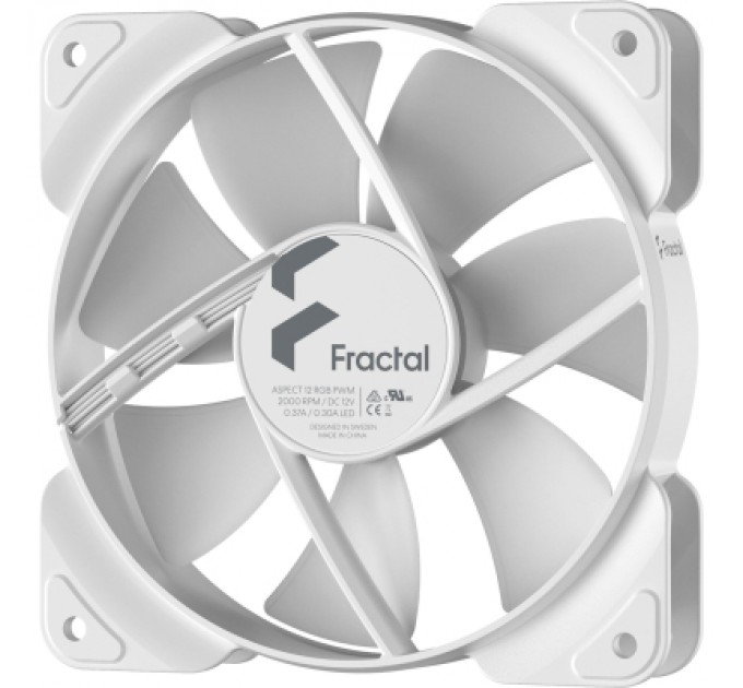 Fractal Design Кулер до корпусу Fractal Design Aspect 12 RGB PWM White Frame (FD-F-AS1-1209)